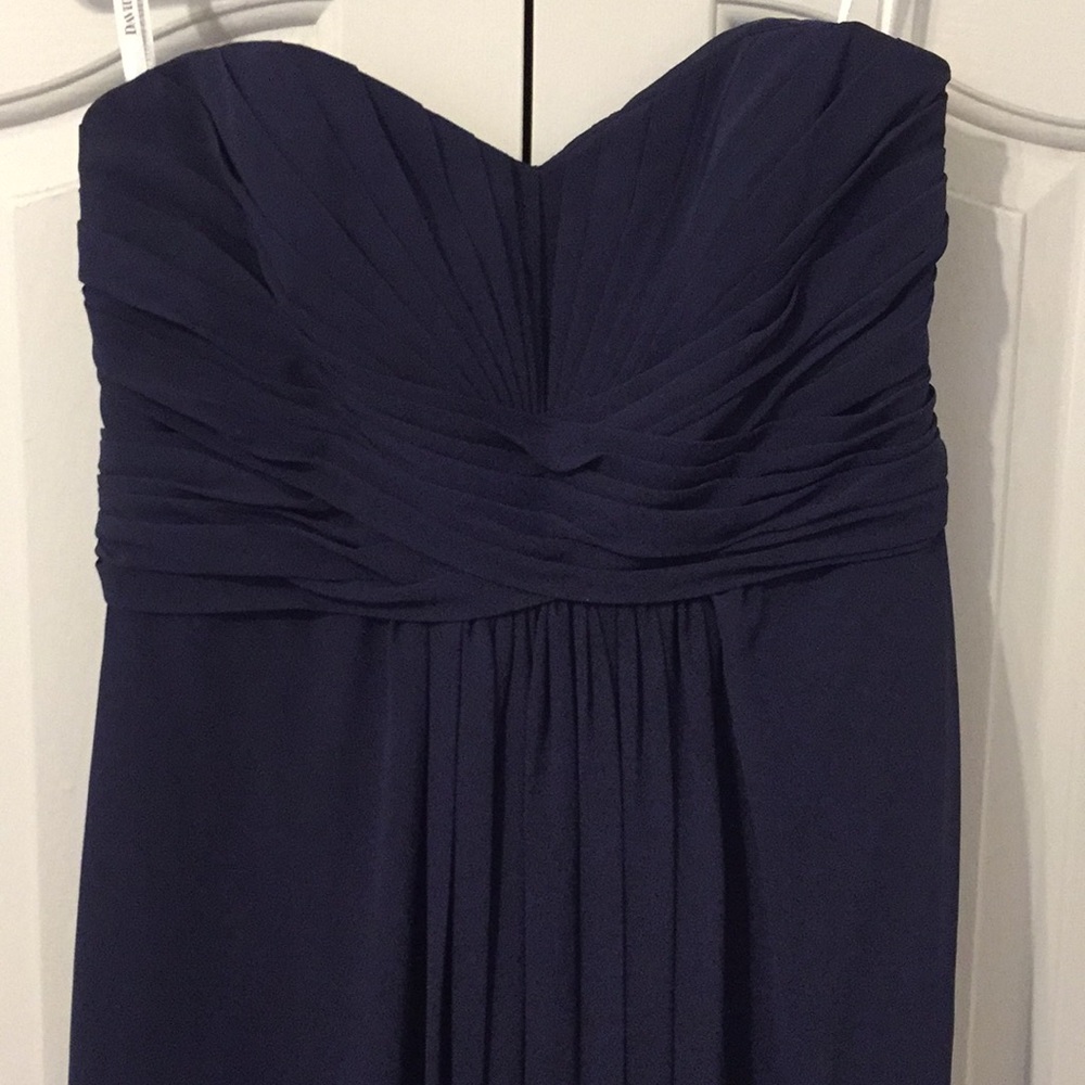 Navy blue prom dress